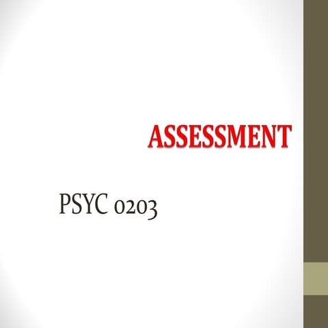 Assessment