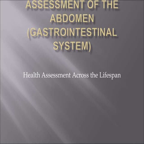 assessment of gastrointestinal system.ppt
