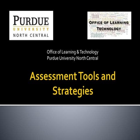 Assessment Tools and Strategies | PPTX | Educational Assessment | Education