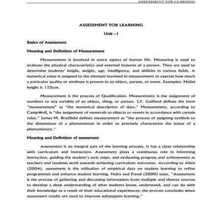 Assessment for learning | PPTX