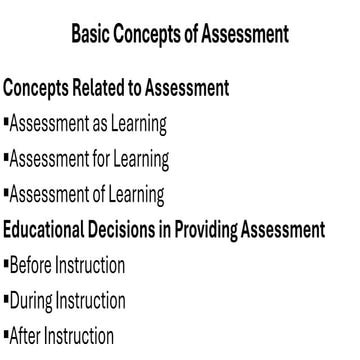 Assessment of learning 1 | PPTX