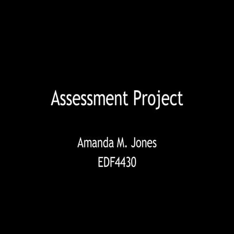 Assessment Project