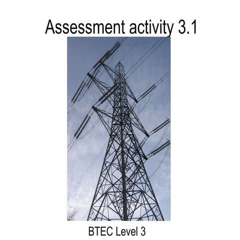 Assessment activity 3.1