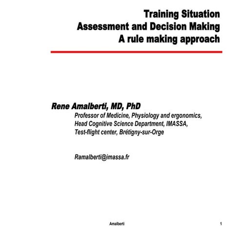Enhancing Aviation Safety: Training, Decision Making, and Rule Making ...