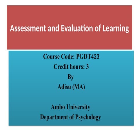 assessment and evaluation of learning  ppt.pptx