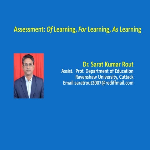 Assessment and learning