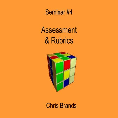 Assessment and rubrics brands 3.5.10