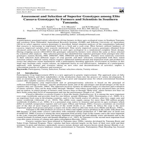 Assessment and selection of superior genotypes among elite