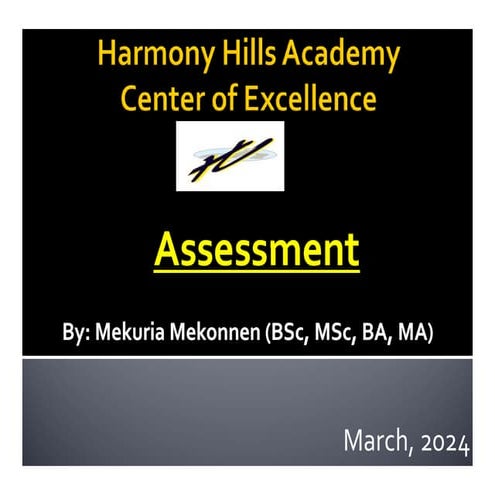 Continuous assessment and test construction