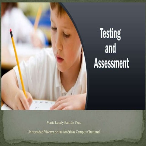 Assessment and testing language