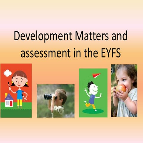 Assessment and Transitions in the Early Years