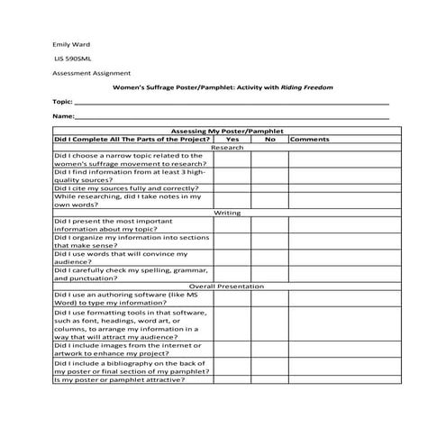 Assessment Assignment