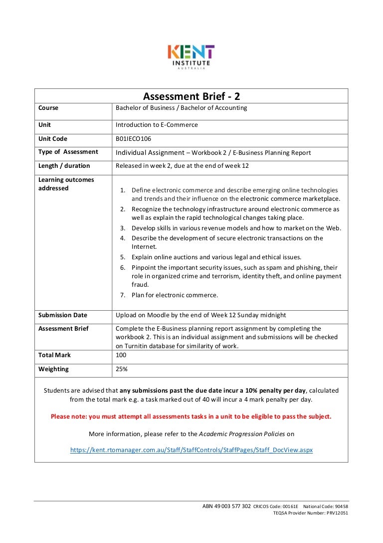 Assessment brief 2 individual assignment