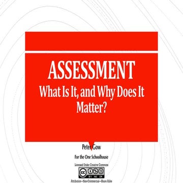 Assessment in the Curriculum Design Process 