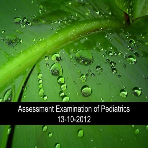 Assessment examination