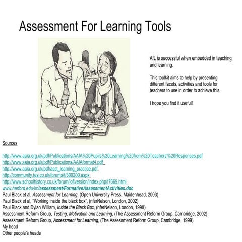 Assessment for learning