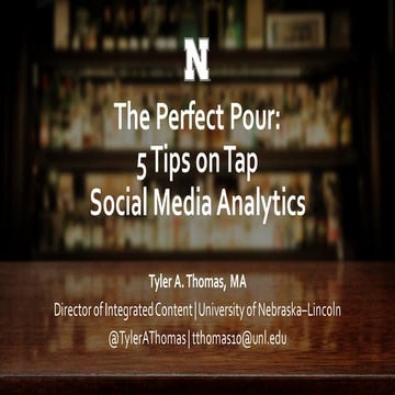 The Perfect Pour: 5 Tips on Tap - Social Media Analytics