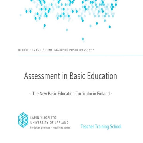Assessment in Basic Edudation 