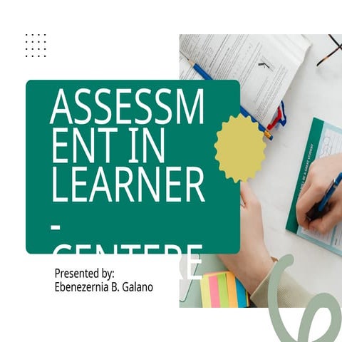Assessment in Learner Centered Classrooms PPT.pptx
