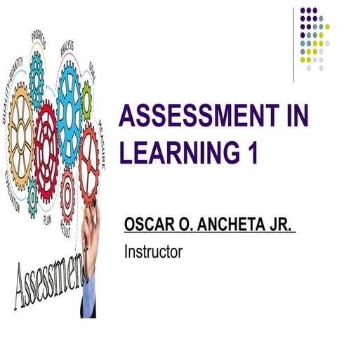 CHAPTER 1: INTRODUCTION-ASSESSMENT IN LEARNING 2 | PPTX