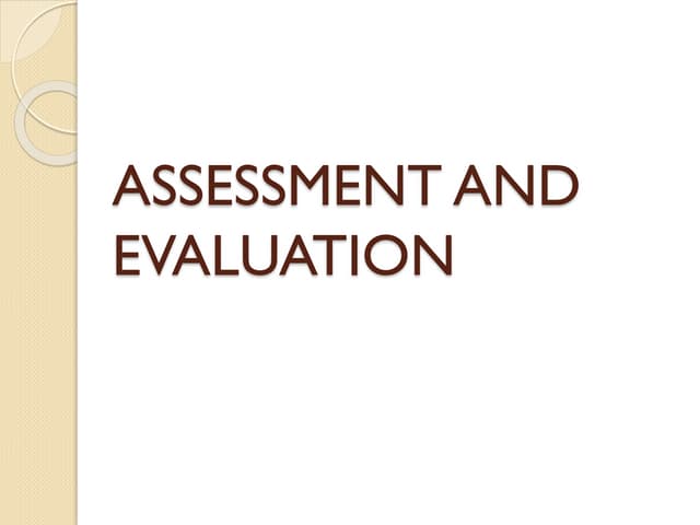 Assessment in science