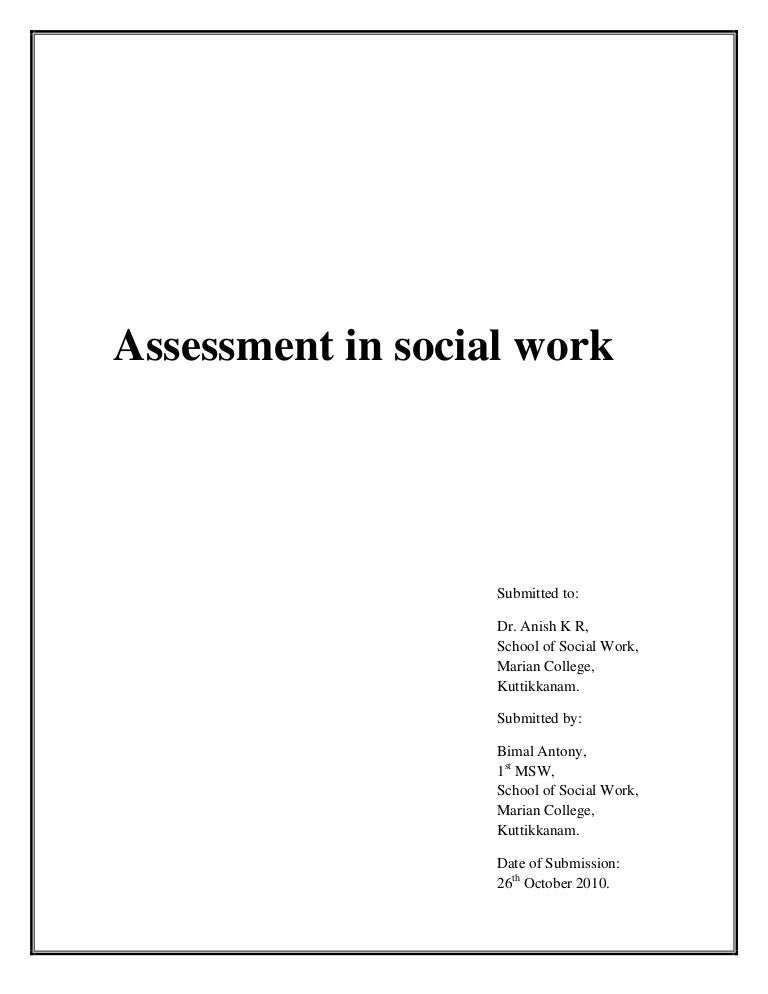 example case study assessment social work