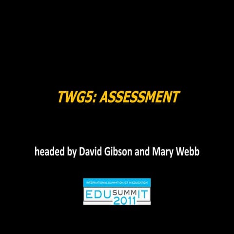 Assessment issues twg5