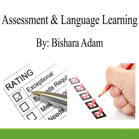 Assessment & Language Learning
