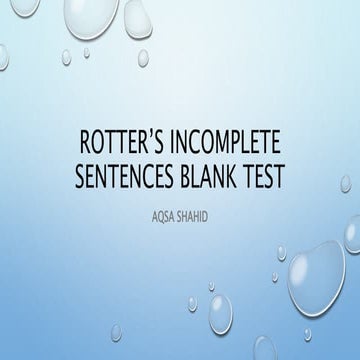  (RISB).pptxRotter’s Incomplete Sentences Blank Test