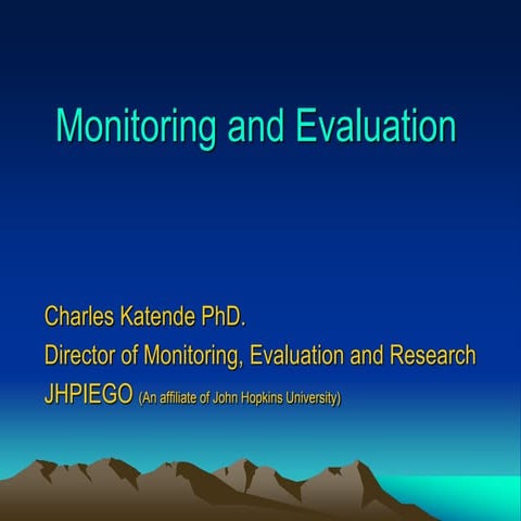 Assessment MEAL Frameworks in scientific field.ppt