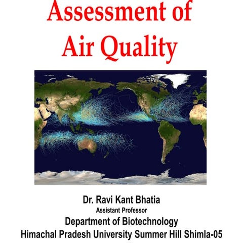 Air Quality Assessment Models and Their Significance