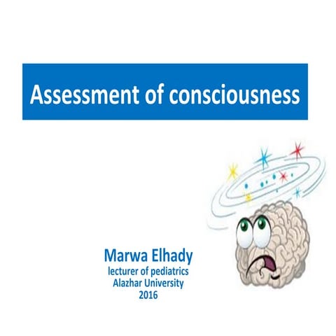 Assessment of consciousness