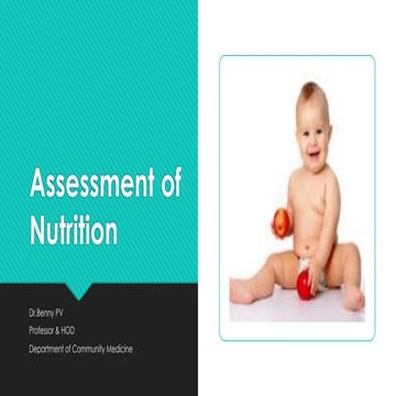 Assessment of nutrition