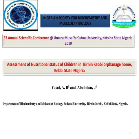 Assessment of nutritional status of children under five