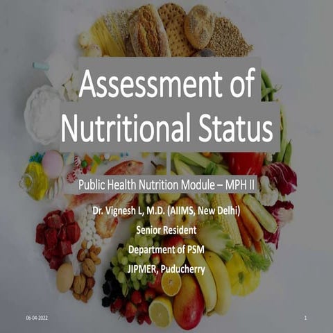 Assessment of nutritional status - methods