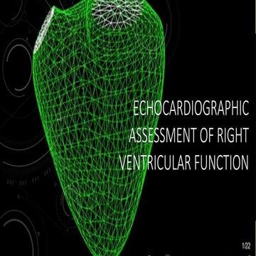 Assessment of rv function