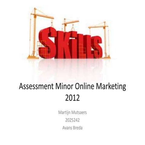 Assessment online marketing