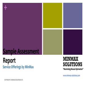 Assessment report  m in-max