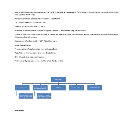 Assessment report of ethiopian somali region
