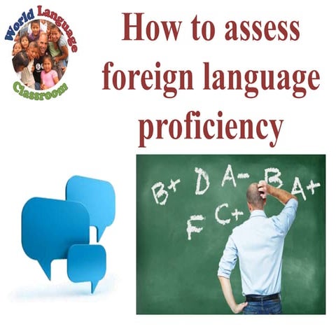 How to Asess Forieng Language Proficiency #wlclassroom