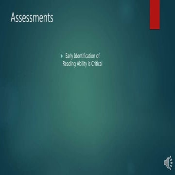 Assessments in literacy(voice)