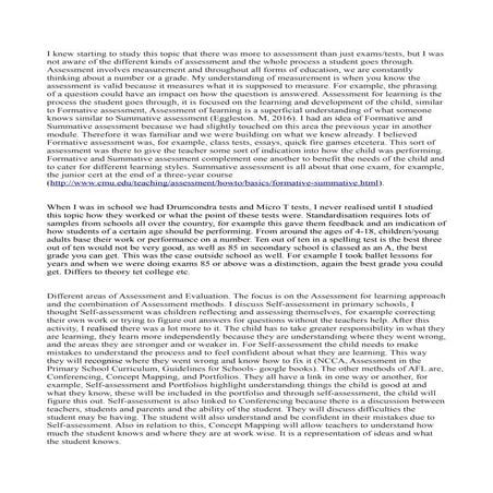 Summative Vs Formative Assessment 