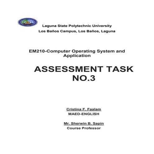 ASSESSMENT TASK no.3