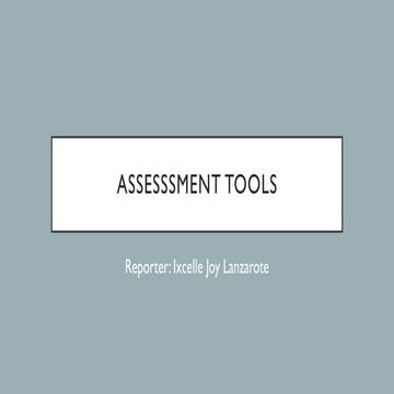 Assessment tools in assessment learning in mathematics.pptx
