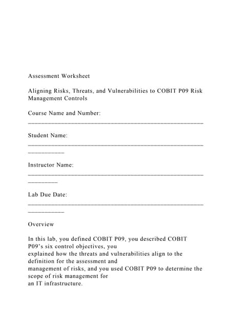 Uop cmgt 442 week 2 risk information sheet new | DOC