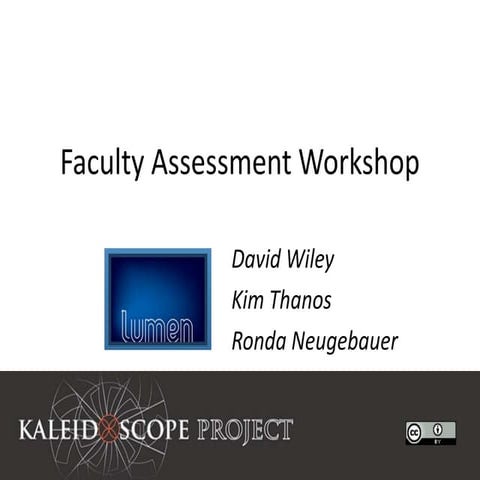 Assessment workshop