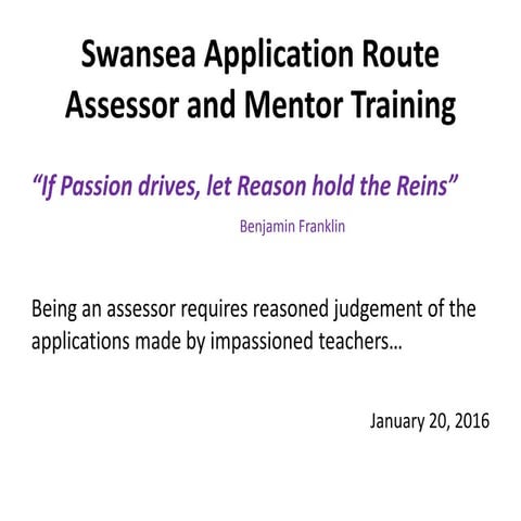 HEA Fellowship Assessor and mentor training