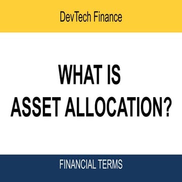 Asset allocation | PPT