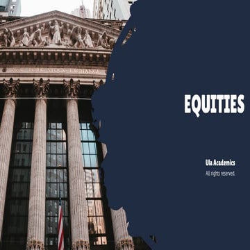 Asset Allocation 101 - Equities