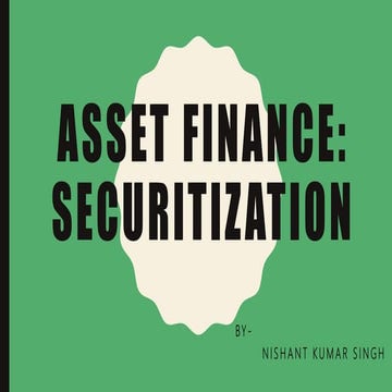 Asset finance securitization